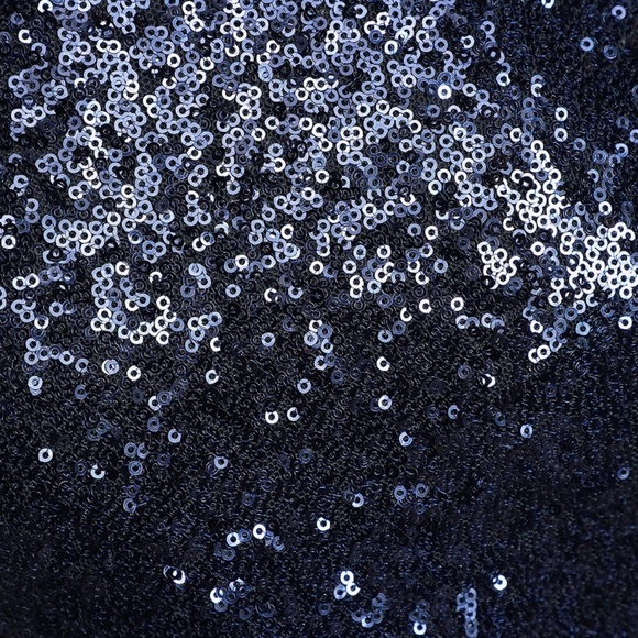 LULU’S Navy Blue Delightful Ways Sequin Mini Dress M NWT - Picture 7 of 13